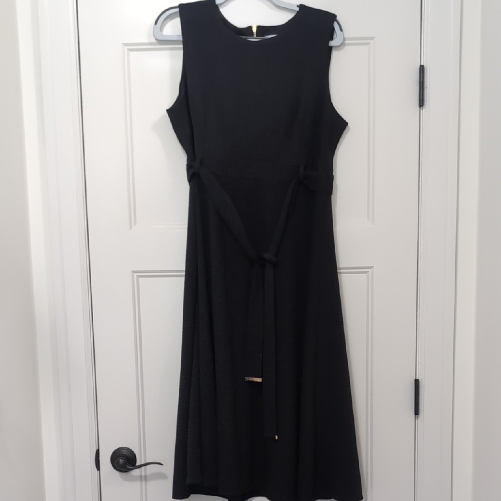 Calvin Klein Black Midi Dress